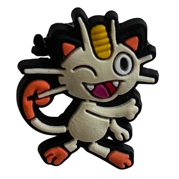 Croc Jibbitz | Meowth Team Rocket Pokemon Croc Charm | Cute Shoe Accessory - Picture 2 of 4